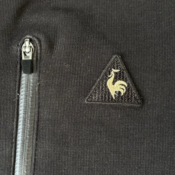 Le Coq Sportif Jacket Mens Black Full Zip Quilted Bomber Style Casual Streetwear - Picture 3 of 16